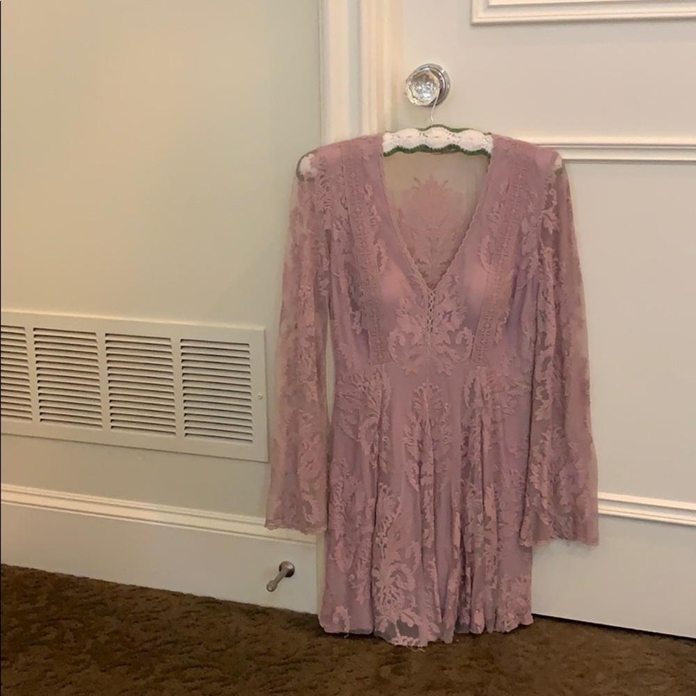Lace Dress Free People Mauve